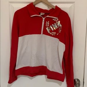 PINK Victoria secret Quarter-Zip Pullover